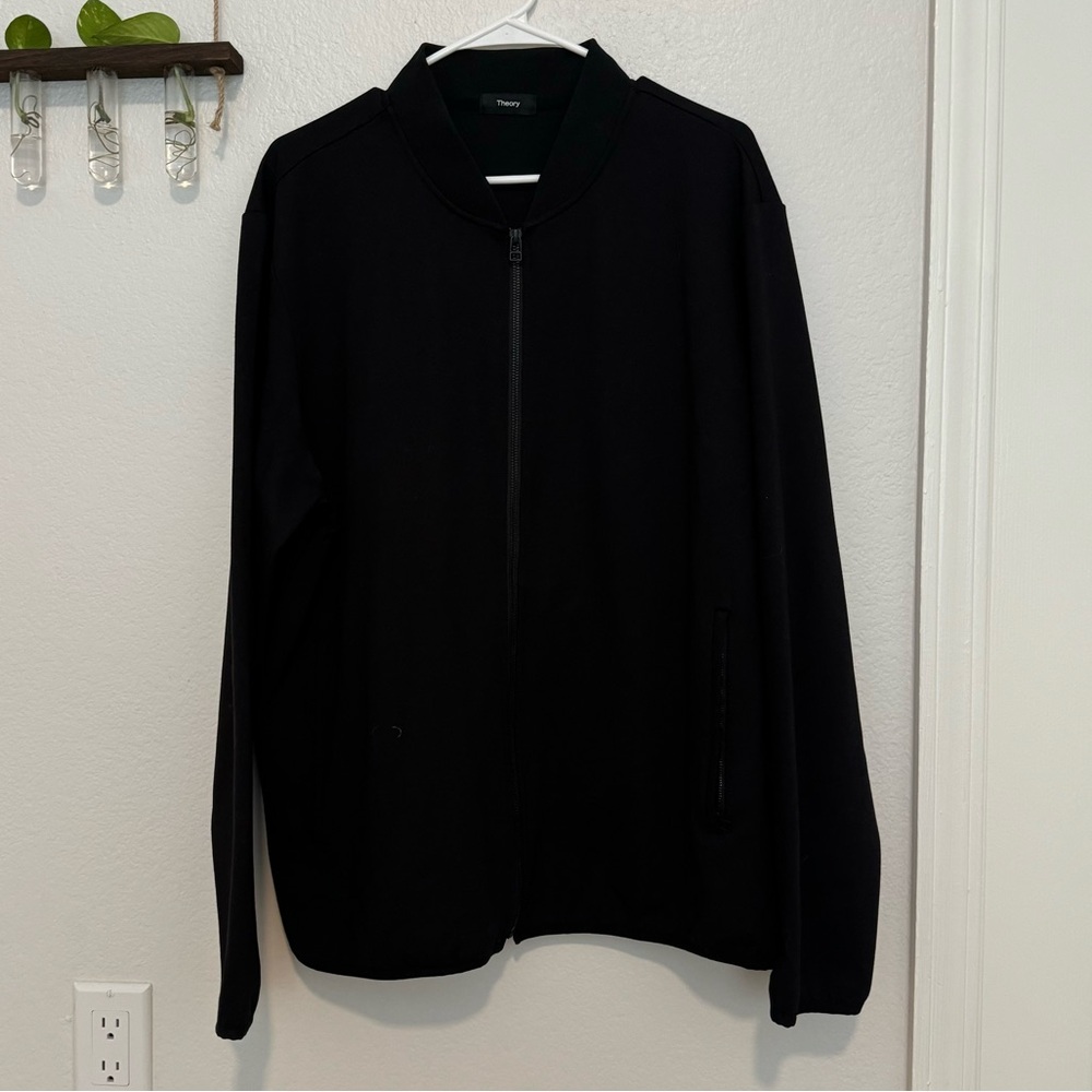 Theory Bomber Jacket in stretch tech knit
